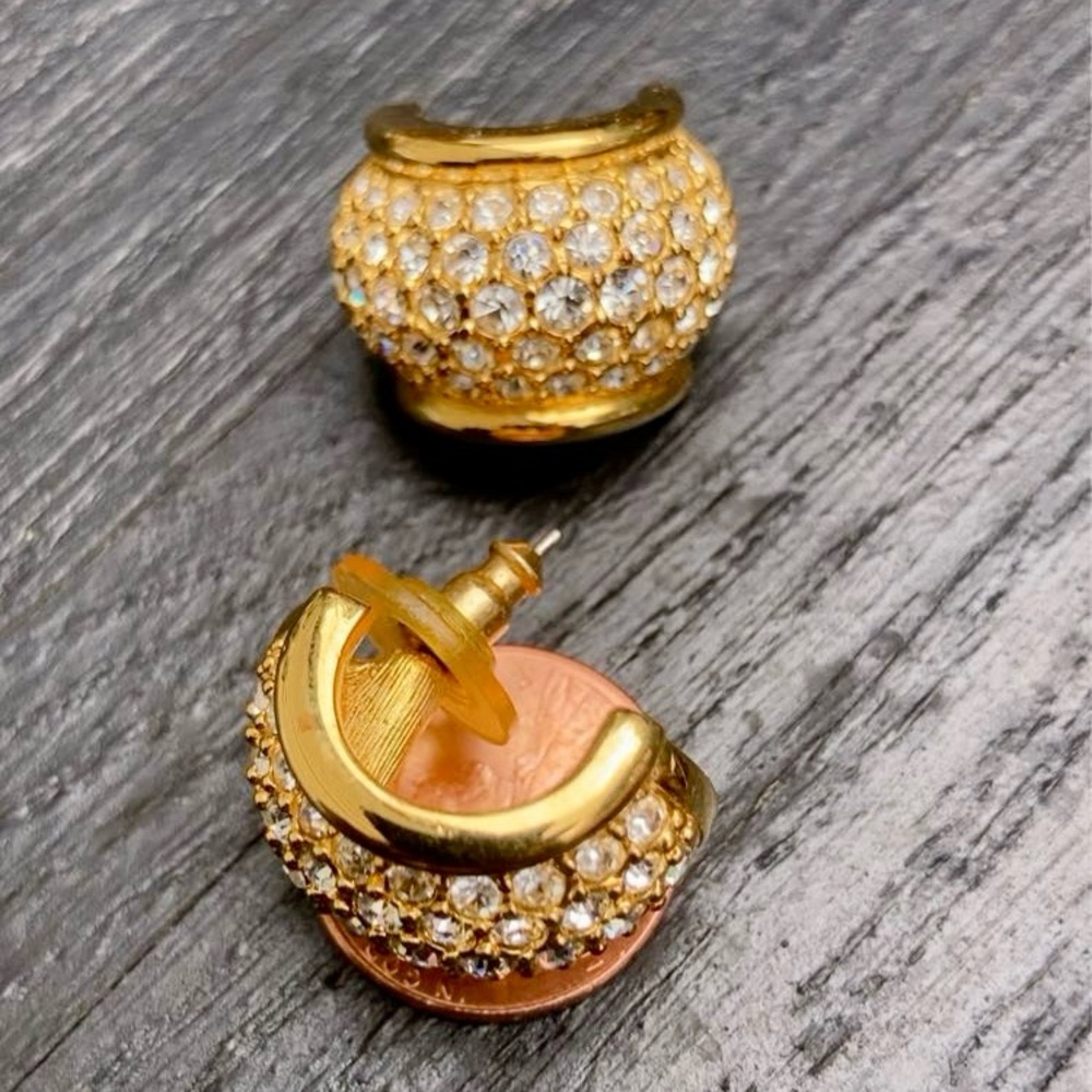 Swarovski | Gold Plated Crystal Embellished Earrings - Picture 11 of 11
